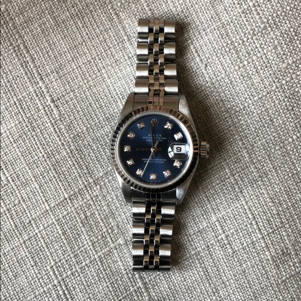 Rolex - Blue face & Diamond Oyster Datejust